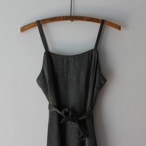 90's Sparkly Gray Evening Dress